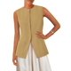 thumbnail image 1 of Chaleco PRETTYGARDEN Blazer sin Mangas con Botones Khaki Talla L, 1 of 8