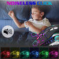 thumbnail image 7 of Rechargeable Wireless Bluetooth Mouse Multi-Device (Tri-Mode:BT 5.0/4.0+2.4Ghz) with 3 DPI Options, Ergonomic Optical Portable Silent Mouse for Mate X2 4G White Green, 7 of 7