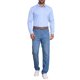 thumbnail image 2 of CAMISAS DE NEGOCIO DE MANGA LARGA PARA HOMBRES CON PATRÓN A CUADROS INSPIRADOR TAMAÑO L AZUL, 2 of 5