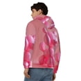 thumbnail image 4 of Kdxio Pink Balloon Puppy Art Print Men Hoodies Casual Hoodies for Men with Zip Pockets Full Zip Long Sleeve Sweatshirt Sports Hooded Jacket-3X-Large, 4 of 5
