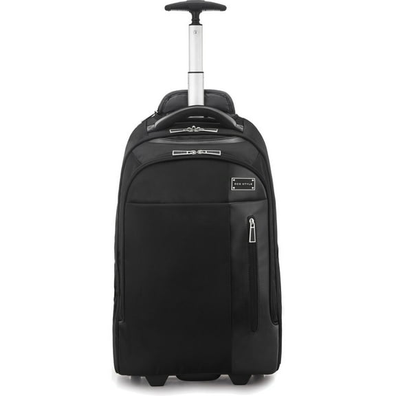Eco Style Tech Exec 17-inch Black Rolling Backpack