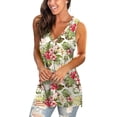 thumbnail image 3 of American Flag Tank Top Women: Glitter 4th of July Sleeveless Tee Patriotic Shirt Memorial Day Summer Vest Tops, 3 of 4