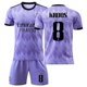thumbnail image 1 of XLPurple 8Men's And Wobrand Men's Football Jerseys Suit 10 # Modric 9 # Benzema 8 # Kroos 7 # Hazard Juego de uniformes de fútbol de entrenamiento deportivo para niños esquí esquí Gafas de esquí, 1 of 1