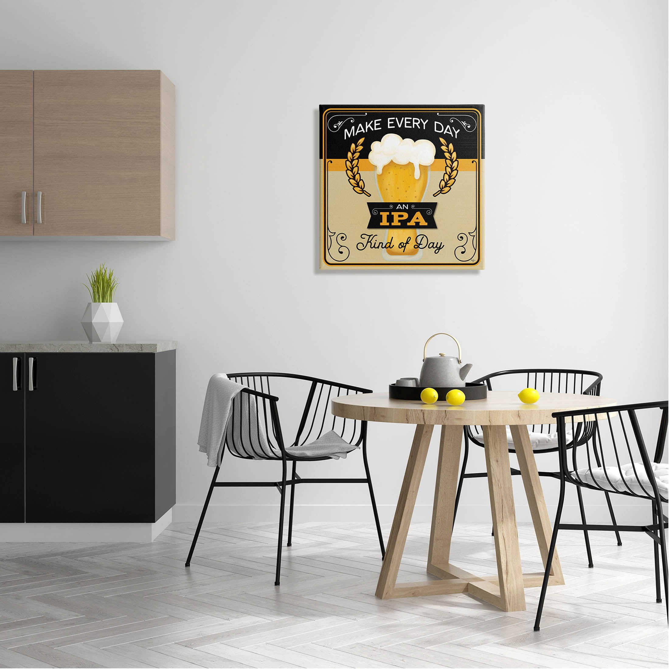 IPA Kind Of Day Beer Sign Food & Beverage Graphic Art Gallery Wrapped Canvas Print Wall Art