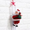 thumbnail image 4 of Adornos eléctricos de Papá Noel que treparán escaleras Muñeco de peluche creativo de Papá Noel, 4 of 5