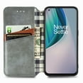 thumbnail image 5 of Case for OnePlus Nord N10 Flip Cover Wallet Flip Cover Magnetic Protective - Grey, 5 of 5