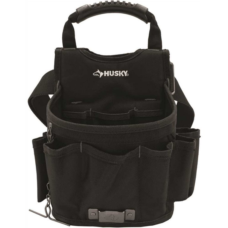 Husky HD00142 13-Pocket Large Black Utility Tool Pouch Husky HD00142 13-Pocket Large Black Utility Tool Pouch