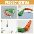 thumbnail image 6 of unbranded  2 Pcs Carrot Pendant Tassel Wall Decor Living Room Garlands Orange, 6 of 8