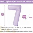thumbnail image 2 of Fiesta de cumpleaños número 7 con globos numéricos de Yeodong, 40 cm, color morado, 2 of 6