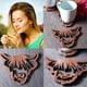 thumbnail image 5 of Posavasos de madera, posavasos de madera con forma de vaca, 4 posavasos de vaca escocesa, posavasos con base como se muestra, 5 of 5