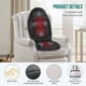 thumbnail image 3 of Snailax Back Massage Seat Cushion, Memory Foam Pad, 5 Massage Modes & 2 Heat Settings, Seat Massager multicolor, 3 of 7