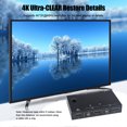 thumbnail image 4 of High-Clear Switcher -Compatible KVM 2 in 1 out switcher 4K/USB RJ45 KVM Switch Dual KVM Switch USB 2.0 to 4Kx2K@60Hz/3D/1920*1080@60Hz Adaptive EDID/HDCP Decryption Support 100 Gigabit Eth, 4 of 9