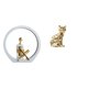 thumbnail image 1 of Escultura de figura de niña y gato, elegante estatua de mujer, arte animal, artesanía, centro de mesa para dormitorio, estantería, decoración de chime, 1 of 8