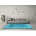 thumbnail image 3 of Ahgly Company Indoor Rectangle Oriental Light Blue Industrial Area Rugs, 3' x 5', 3 of 4