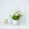 thumbnail image 3 of TIELUTT In Realistic Floral Arrangement Centerpiece for Home Flowers for Outdoor Flower Flower Centerpieces for Tables Hanging Flowers Outdoor Mini Roses Flowers, 3 of 5