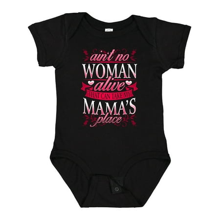 

Inktastic Aint No Woman Can Take Mamas Place Gift Baby Boy or Baby Girl Bodysuit