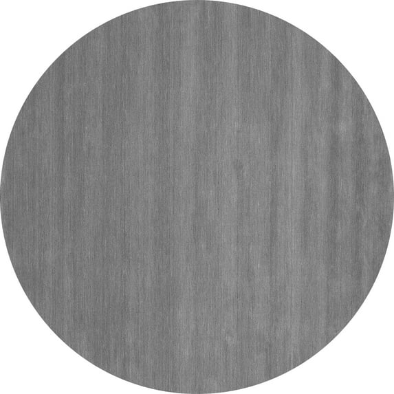Ahgly Company Indoor Round Abstract Gray Contemporary Area Rugs, 4' Round