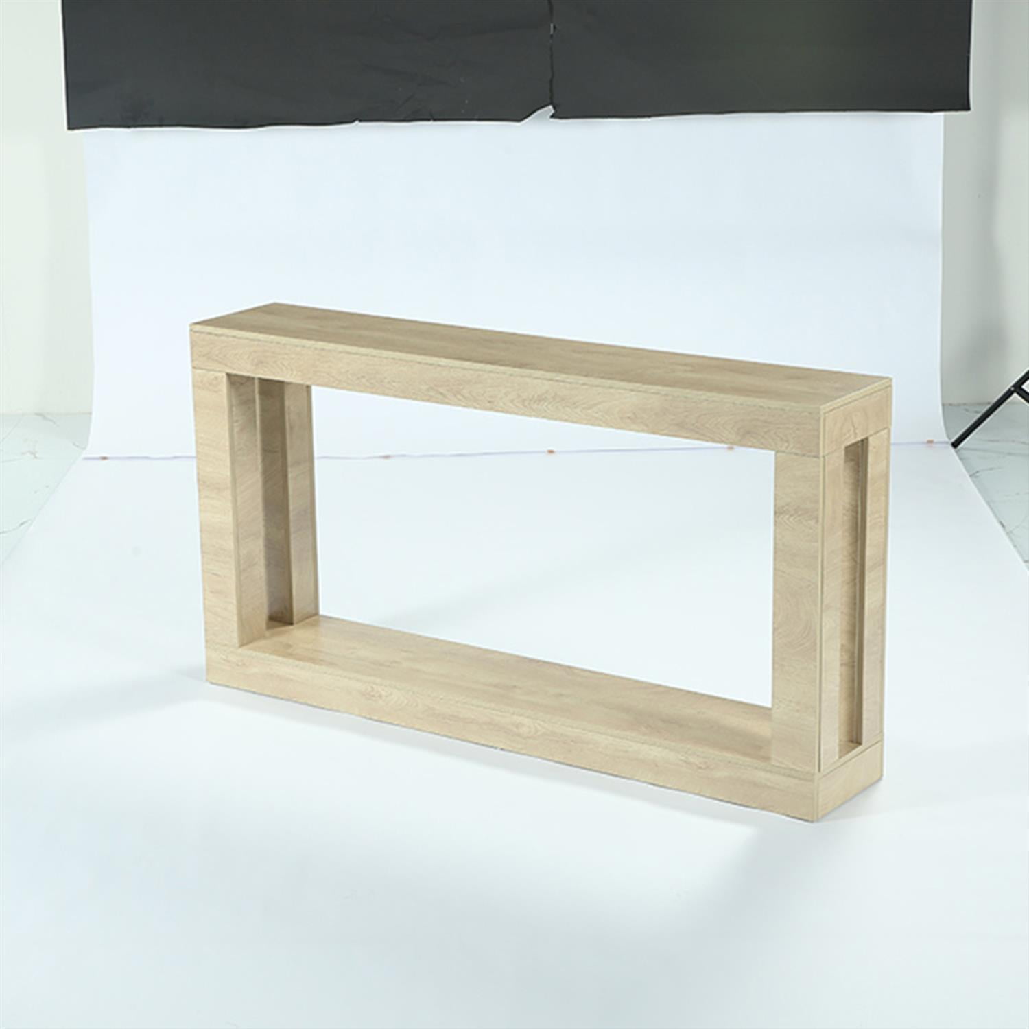 Demi Bonn 63" Console Table, Farmhouse Entryway Table Sofa Table with Storage for Hallway, Bedroom, Living Room, Brown