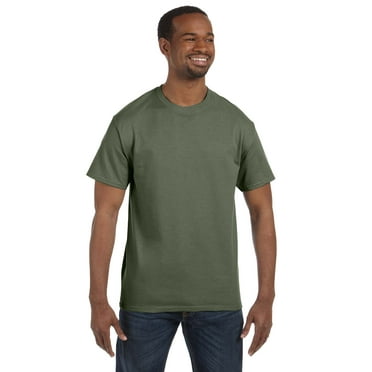 Gildan G500 Adult Heavy Cotton T-Shirt, Military Green, 2X, Pack Of 3, Mens T-Shirts