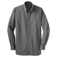 thumbnail image 5 of Port Authority S613 Mens Tonal Pattern Easy Care Shirt, Grey - 3XL, 5 of 6