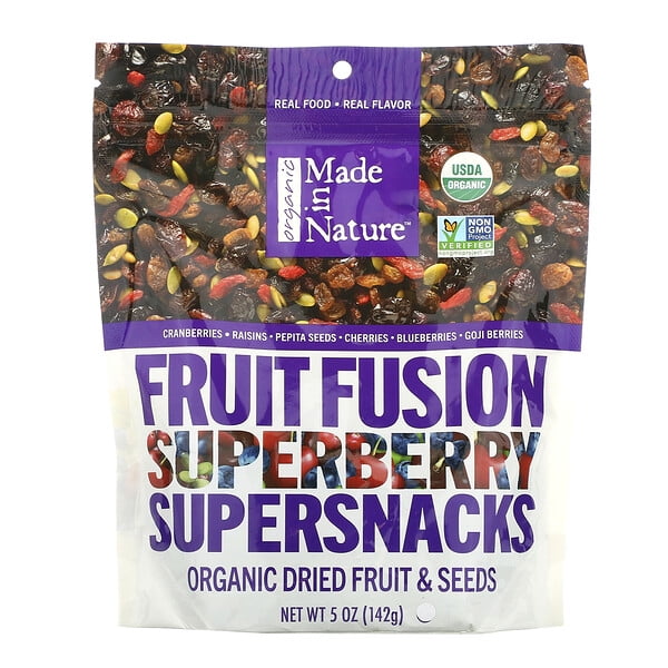 Made in Nature, Organic Fruit Fusion, Superberry Supersnacks, 5 oz