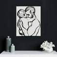 thumbnail image 5 of JEUXUS  Couples Minimalist Line Poster Kisses and Hugs  Canvas Art Printing Wall Decoration Modern Black and White Art Painting Picture Female Office Bedroom Bathroom Living Room  Size:, 5 of 5