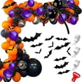 thumbnail image 1 of Arco de globos de Halloween, corona decorativa de globos de Halloween,, 1 of 5
