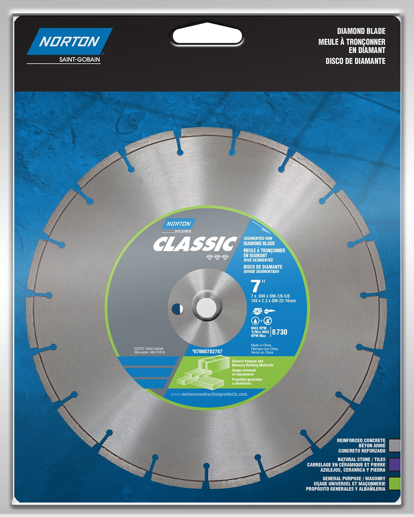 Norton 02786 Segmented Rim Diamond Saw Blade