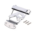 thumbnail image 1 of Puente de Cola de Guitarra CUTICAT Plateado para Archtop con Tornillos, 1 of 8