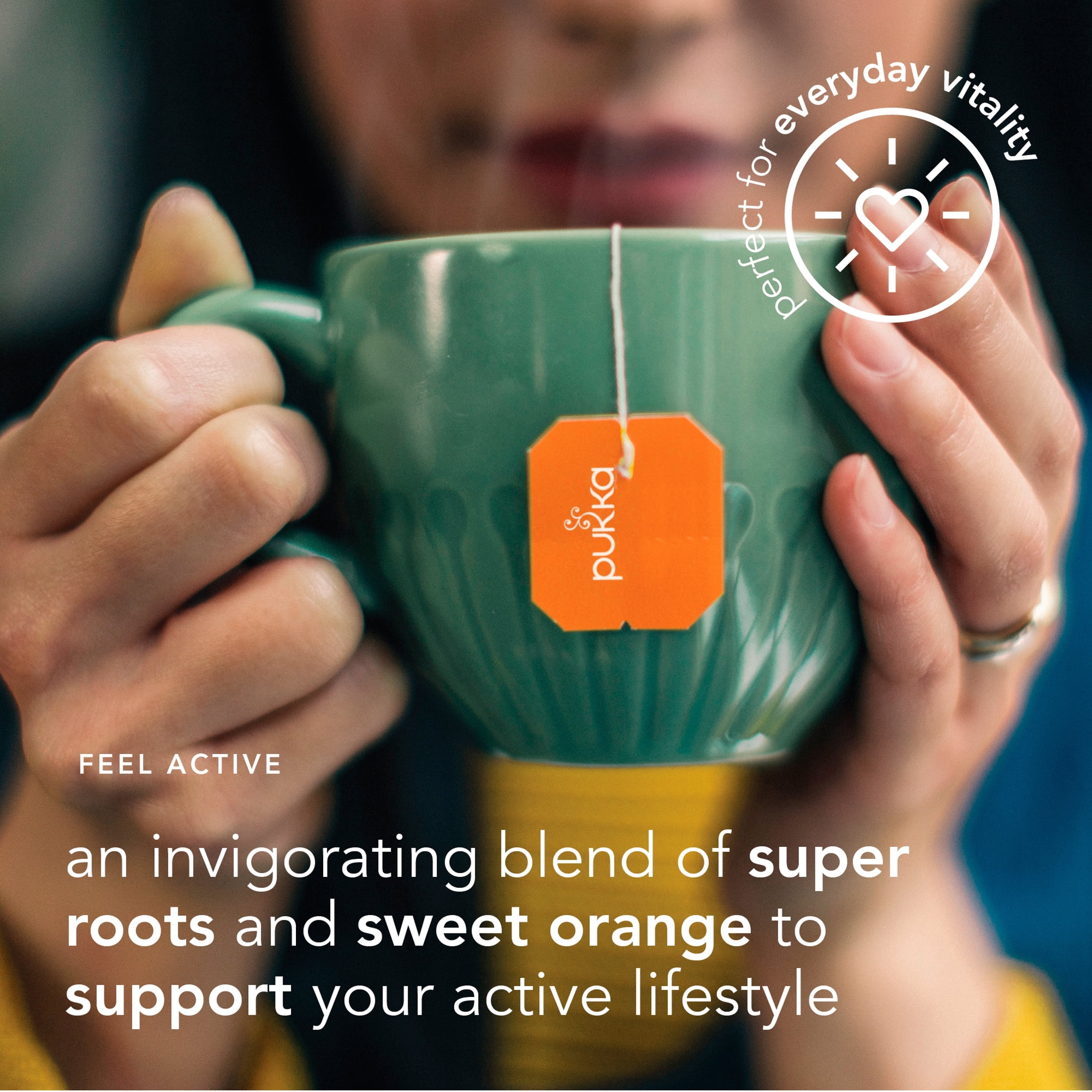 Pukka Organic Turmeric, Ginger & Orange Tea 20 Herbal Tea Bags 36g, Imported from Britain