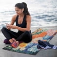 thumbnail image 6 of BZSMCE Yoga Mat Women Vibrant Floral Medley Fitness Mat, 6 of 9