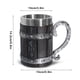 thumbnail image 4 of Taza de bebida de jugo de vino de acero inoxidable reemplazo elegante vintage empuñadura vikinga Naiovety, 4 of 6