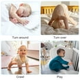 thumbnail image 3 of Almohada de cama trenzada de cuatro hebras con bolas de nudo largo tejidas, tira anticolisión para niños, 3 of 5