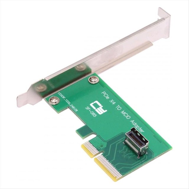 Tarjeta PCI-Express 5.0 4.0 4X A MCIO Mini Cool Edge IO Adaptador de Host Hembra para Tarjeta Adaptadora PCIe Nvme U.2 SSD