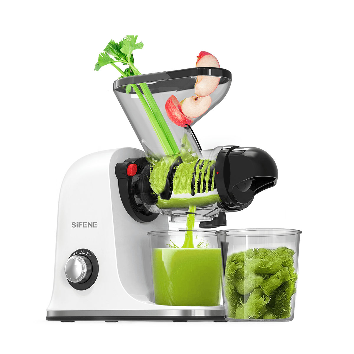 BLACK+DECKER 400W ジューサー Black+Decker 400W Compact Self-Cleaning Juice Extractor, Quiet