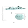 thumbnail image 2 of Large Outdoor Umbrella with Crank / Suitable for Lawn and Garden, 2 of 6