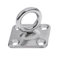 thumbnail image 5 of jiaping 4x316 Stainless Steel Swivel Square Pad Eye Plate Boat Rigging Hardware 6mm 4 Pcs, 5 of 7