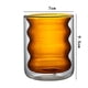 thumbnail image 3 of 2x Taza De Vidrio Antiescaldado, Taza De Café De Boca Redonda Para Café, Hogar, Amarillo, 3 of 8