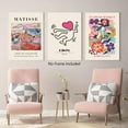 thumbnail image 3 of Flower Market Poster Flower Market Wall Art UNFRAMED, Henri Matisse Canvas Wall Art Print Abstract Flower Pictures Aesthetic Modern Floral Wall Art for Room Decor 12x16 inch, Set of 3, 3 of 6