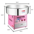 thumbnail image 2 of Great Northern Popcorn Vortex 1000W Cotton Candy Machine, Pink, 2 of 6
