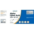 thumbnail image 6 of Alpha Lipoic Acid, 300 mg, 240 Capsules, Nutricost, 6 of 6