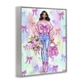 thumbnail image 3 of Stupell Industries Feminine Ribbon Fashion Illustration Gray Framed Giclee Art design by Jess Stempel, 30 x 24, 3 of 8