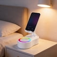 thumbnail image 6 of Msgweeeg Portable Bluetooth Speakers Bluetooth Speakers Rotating Speaker and Elevating Phone Stand Power Bluetooth Speaker Mini Portable Ambient Light Multifunctional Desktop Bracket, 6 of 7