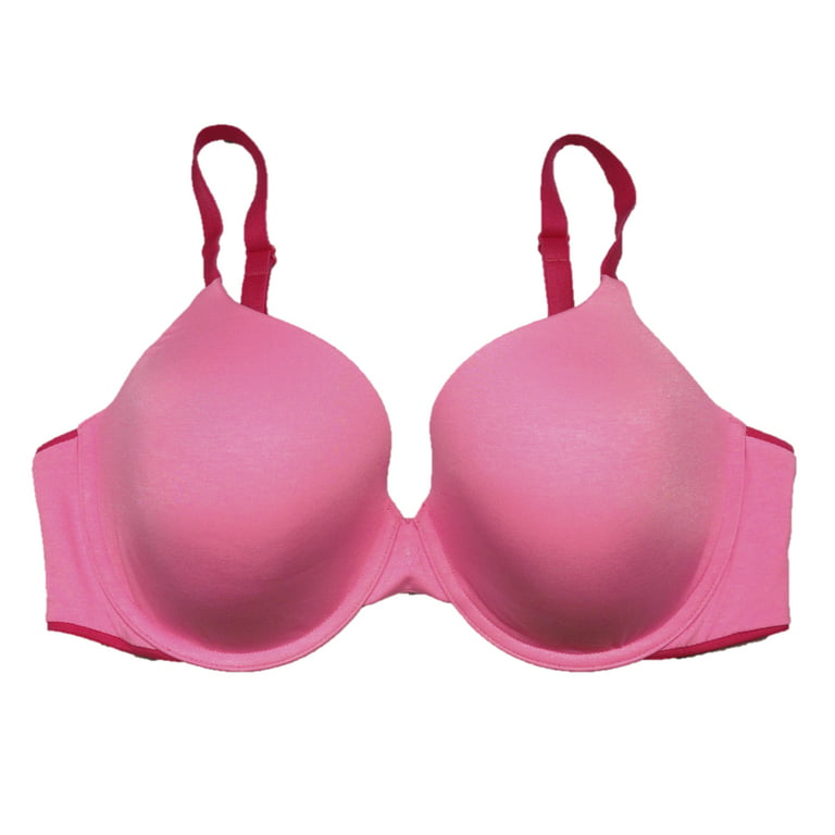 Victoria's Secret Misty Rose Pink Smooth Logo Strap Full Cup Push Up  T-Shirt Bra