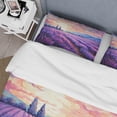 thumbnail image 4 of Designart "Post-Impressionist Lavender Hues II" Vangogh Bedding Covert Set - Landscapes Purple Traditional Bed Set With 1 Sham, 4 of 6