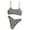 ☪304-Black, variant on Women's Fashion Stripe Lace Bikini Beach Two-Piece Swimsuit Set&nbsp;- Feminine Design with Delicate Detail for Romantic Beach Outings and Photo Opportunities