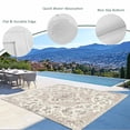 thumbnail image 3 of Beige Boho Outdoor Rug for Patio/Deck/Porch, Non-Slip Large Area Rug 5 x 8 Ft, Middle Century Ethnic Vintage Abstract Indoor Outdoor Rugs Washable Area Rugs, Reversible Camping Rug Carpet Runner, 3 of 8