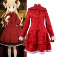 thumbnail image 2 of Disfraz de Cosplay de Anime SHADOW HOUSE para mujer, uniforme de Lolita de Kate Emilico, falda superior roja para fiesta de Halloween, traje de mucama con corbata, 2 of 4