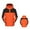 Orange, variant on 3-in-1 Waterproof Ski Jacket for Unisex, Detachable Hood Fleece Lined, Windproof Color Block Outdoor Outerwear, 1 Piece, M-5XL, Plus Size Friendly