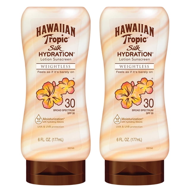 Protector solar Hawaiian Tropic Weightless Hydration SPF 30 180 ml x2